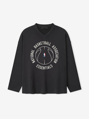 NBA X Barkley Hendricks Long Sleeve V-Neck Tee