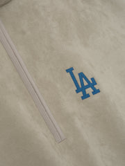 Dodgers Suede Fleece Modern Half Zip