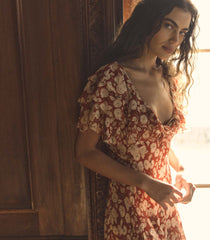 ALCIDA DRESS -- ROUGE AMBRIDGE ROSE