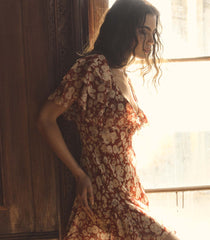 ALCIDA DRESS -- ROUGE AMBRIDGE ROSE