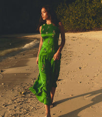AMARI DRESS -- EMERALD