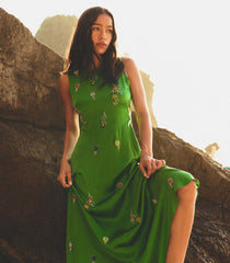 AMARI DRESS -- EMERALD
