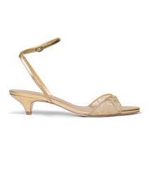 AMRA HEEL -- GOLD LACE
