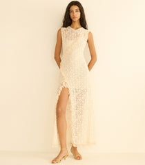 ANABELIA DRESS -- SOFT CAMELLIA