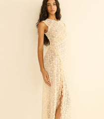 ANABELIA DRESS -- SOFT CAMELLIA