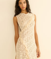 ANABELIA DRESS -- SOFT CAMELLIA