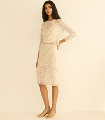 AURELLA SKIRT -- SOFT CAMELLIA