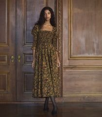 BIJOU DRESS -- NOIR RÊVE DES JARDINS