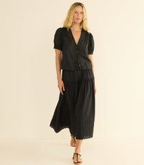 BRIGITTA TOP -- BLACK