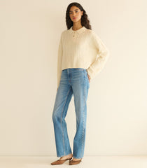 CAMBRIDGE CASHMERE SWEATER -- MAGNOLIA