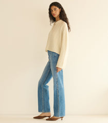 CAMBRIDGE CASHMERE SWEATER -- MAGNOLIA