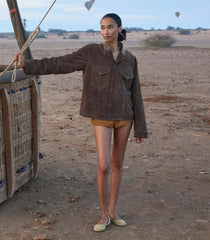 CARSON SUEDE JACKET -- SABLE