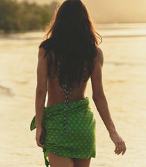 CASCAIS SARONG -- VERT CADIZ FOULARD