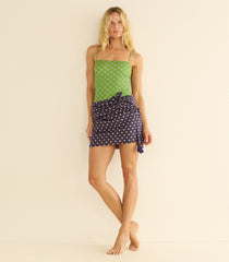 CASCAIS SARONG -- NAVY CADIZ FOULARD