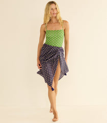 CASCAIS SARONG -- NAVY CADIZ FOULARD
