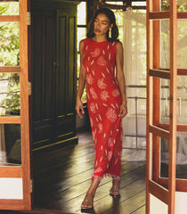 CHANDRA DRESS -- ORANGE CITRINE