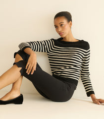 CLAIRMONT SWEATER -- MARCEAU STRIPE
