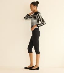 CLAIRMONT SWEATER -- MARCEAU STRIPE