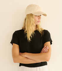 CLARO BASEBALL HAT -- CREAM COTTON
