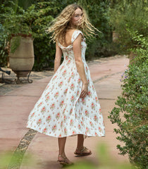CLEA DRESS -- ROSE PETIT BOUQUET DE CHAMONIX