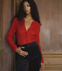 COSETTE CARDIGAN -- CERISE