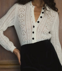 COSETTE CARDIGAN -- IVORY