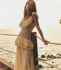 COSTINE DRESS -- VANILLA