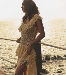 COSTINE DRESS -- VANILLA