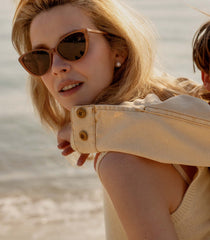 DÔEN BY GARRETT LEIGHT DOYENNE SUNGLASSES -- MINK