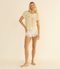 EMILE TOP -- DAHLIA FLORAL