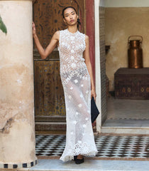 EVANGELINE DRESS -- PEARL
