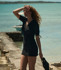 FAYBELLE DRESS -- NAVY