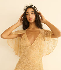 FAYE TIARA -- ANTIQUE PEARL