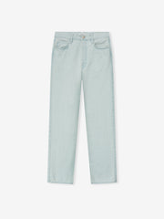 Bleach Washed Denim Straight 5 Pocket