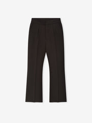 Double Weave Wool Tailored Flared Pants