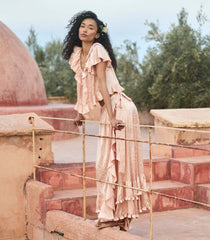 FIORENZA SKIRT -- PEACH SORBET