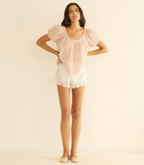 FREDERICA TOP -- BLUSH