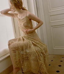 HANDKERCHIEF ANNIVERSARY DRESS -- PAILLE