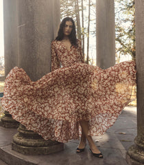 IMELDA DRESS -- ROUGE AMBRIDGE ROSE