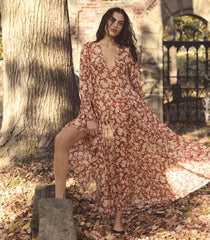 IMELDA DRESS -- ROUGE AMBRIDGE ROSE