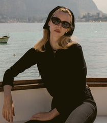 DÔEN BY GARRETT LEIGHT INGÉNUE SUNGLASSES -- BLACK