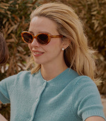 DÔEN BY GARRETT LEIGHT INGÉNUE SUNGLASSES -- EMBER TORTOISE