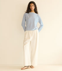 IRENE TEE -- BLEU BRETON STRIPE