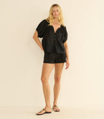 JUNE TOP -- BLACK