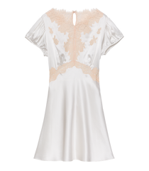 JUNIA DRESS -- SALT AND PEACH LACE