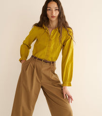 LEANDRA TOP -- OAKMOSS