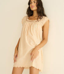 LELIA NIGHTGOWN -- PEACH SORBET