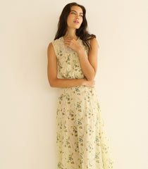 LILIANE DRESS -- SUNSHINE PRAIRIE ROSE