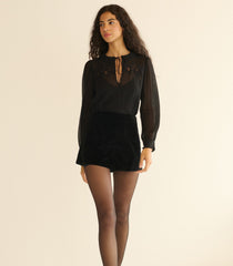 LIORA TOP -- BLACK