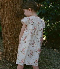 LISI DRESS -- BLANC PRAIRIE ROSE